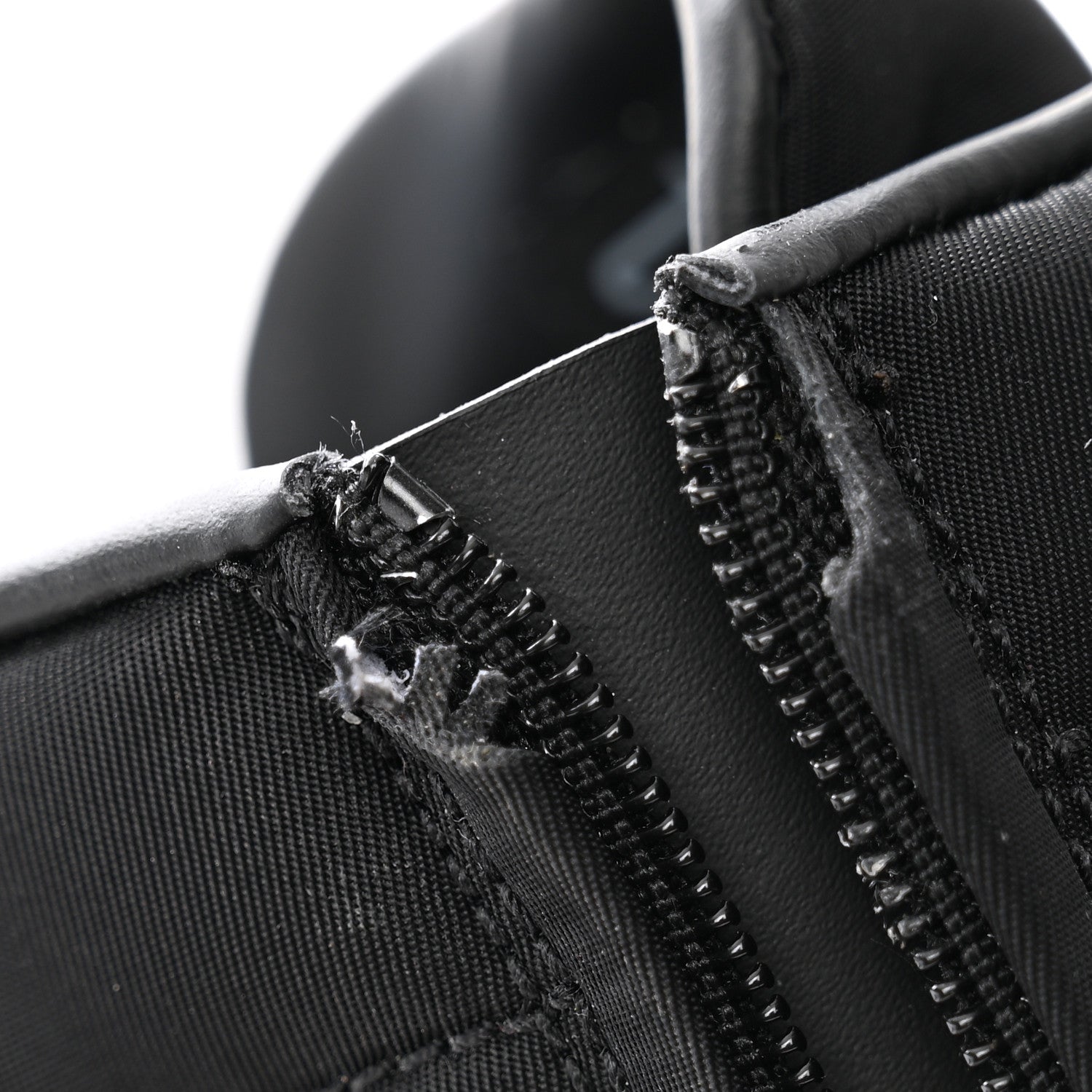 Prada Spazzolato Re-Nylon Metal Triangle Logo 110mm Ankle Boots 40 Black 9 of 14