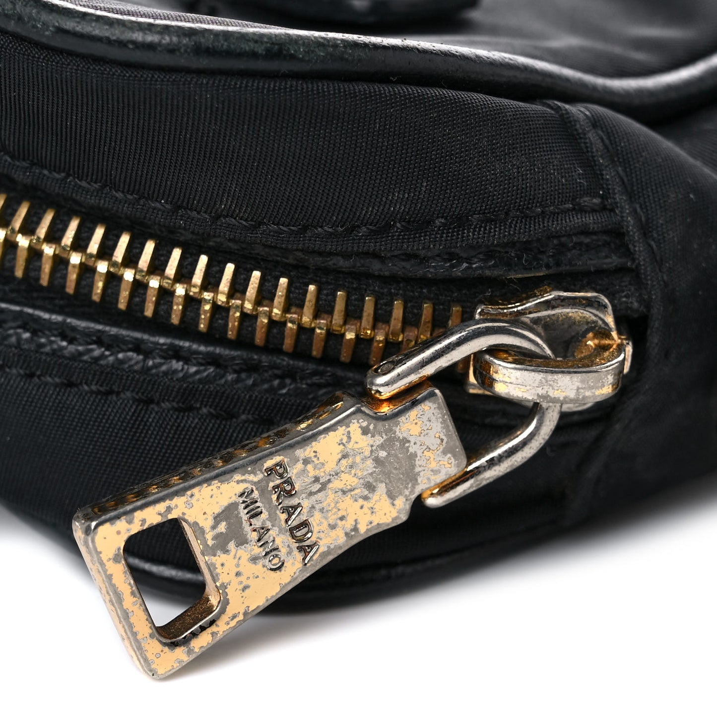 Tessuto Nylon Saffiano Small Crossbody Bag Black