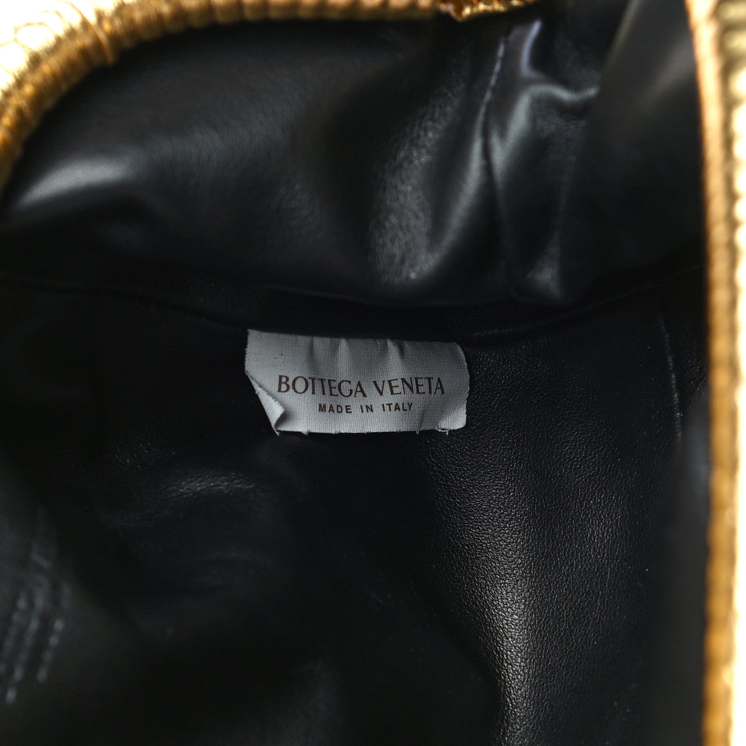 Bottega Veneta Metallic Bark Calfskin The Mini Pouch Gold 7 of 11