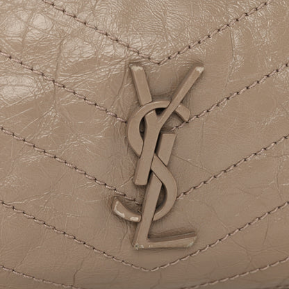 Saint Laurent Crinkled Calfskin Matelasse Monogram Large Niki Shopper Tote Dusty Grey 11 of 13