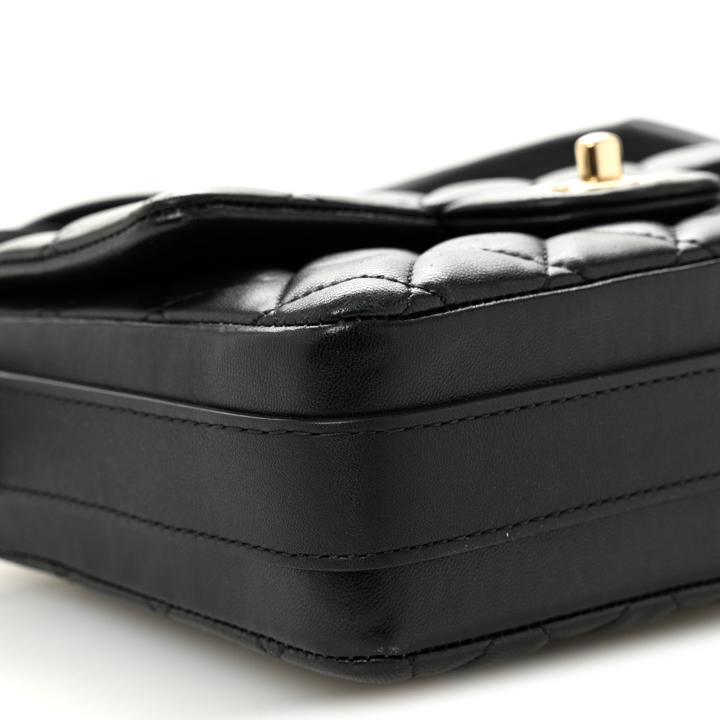 Calfskin Quilted Bolero De Chanel Flap Bag Black