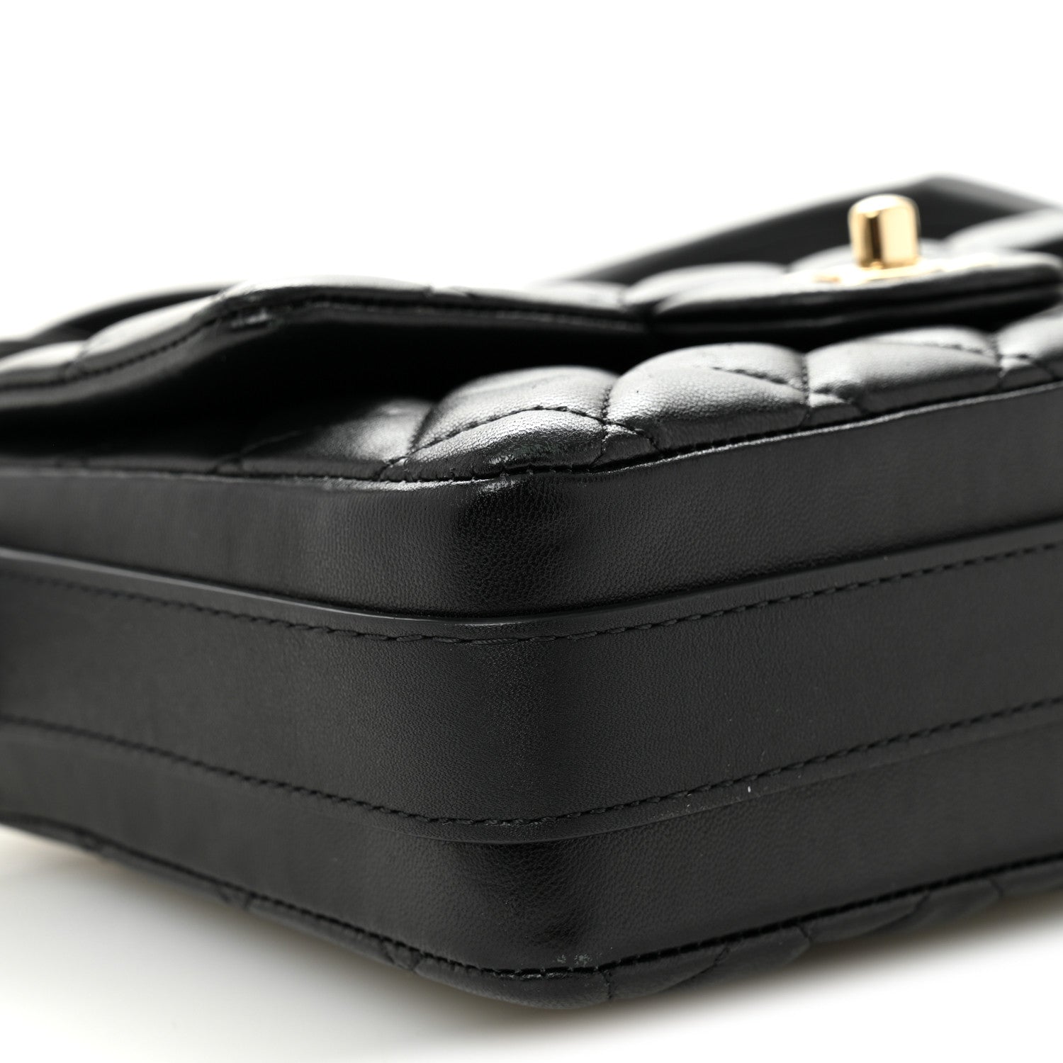 Chanel Calfskin Quilted Bolero De Chanel Flap Bag Black 9 of 10