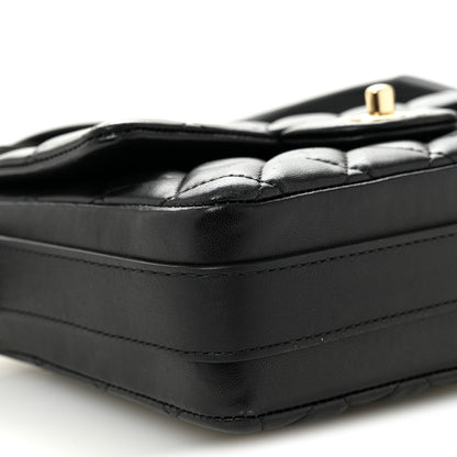 Chanel Calfskin Quilted Bolero De Chanel Flap Bag Black 9 of 10