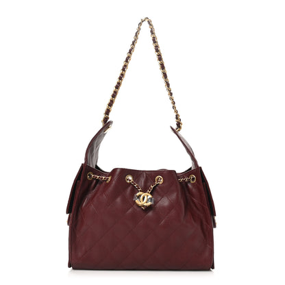 Chanel Caviar Quilted Small Chanel 25 Handbag Burgundy 1 of 11