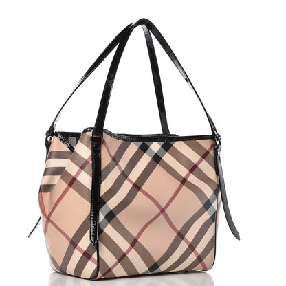 Burberry Nova Check Small Canterbury Tote Black 4 of 20
