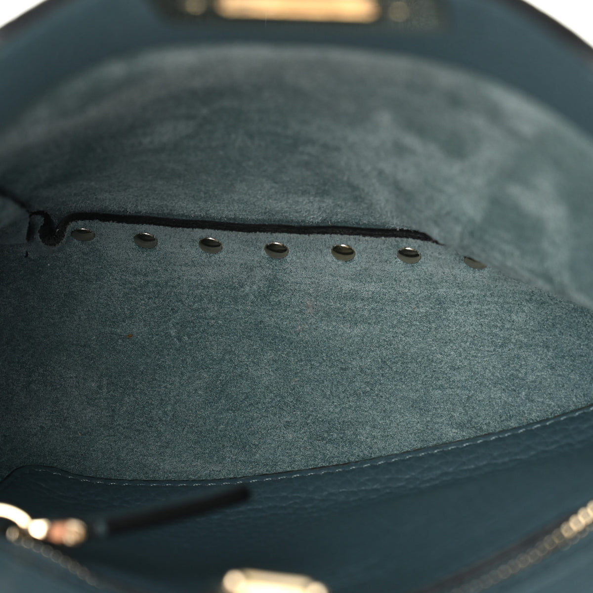 Pebbled Calfskin Mini Rockstud Flip-Lock Messenger Bag Amadeus