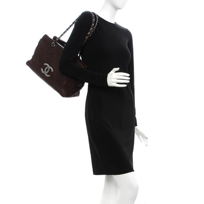 Chanel Calfskin Large Diamond Stitch Tote Brown 2 of 9