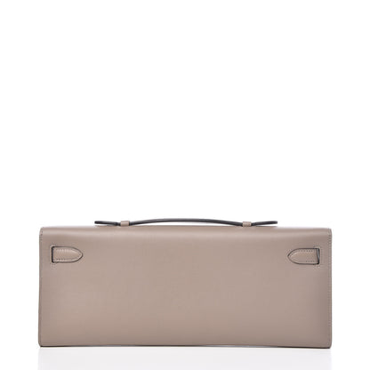 Hermes Swift Kelly Cut Clutch Pochette Gris Asphalt 4 of 28