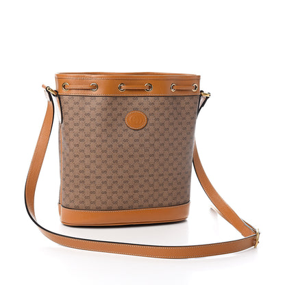 Gucci X DISNEY Mini Vintage GG Supreme Monogram Bucket Bag Beige Vintage Sun Oil 3 of 11