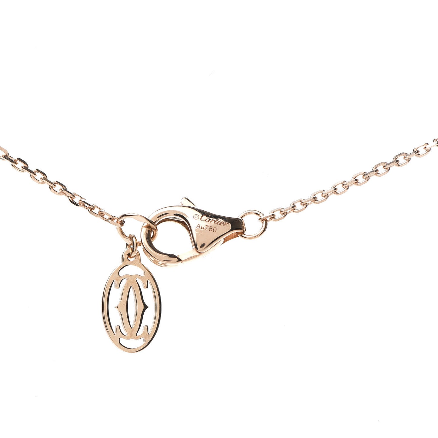 18K Pink Gold Diamond XS D'Amour Pendant Necklace