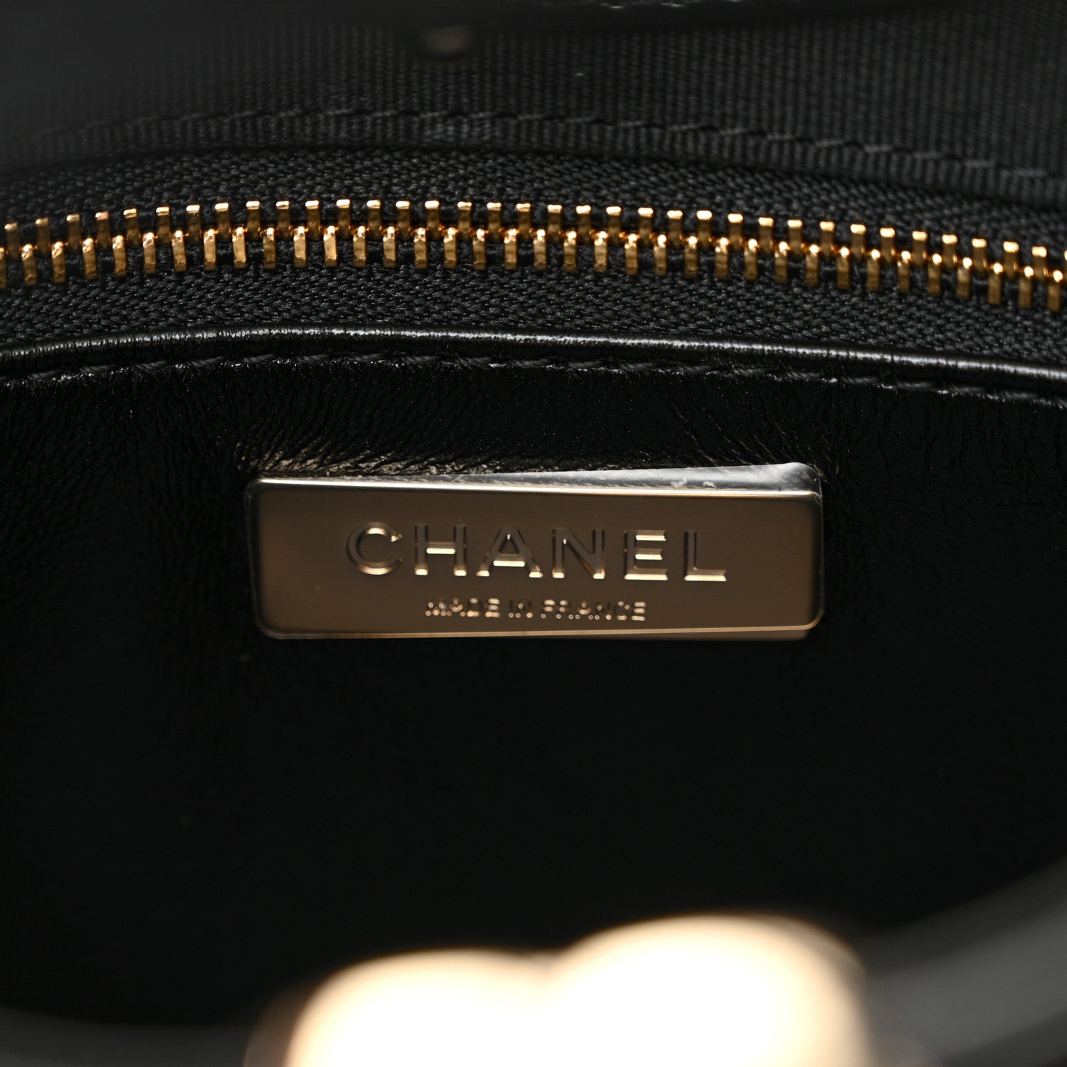 Chanel Shiny Lambskin Quilted Mini 31 Shopping Bag Black 6 of 10