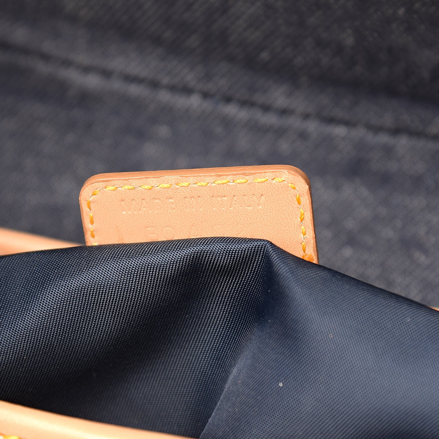 Christian Dior Denim Calfskin Saddle Bag Blue 7 of 10