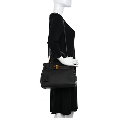 Hermes Togo Kelly Retourne 28 Black 2 of 11