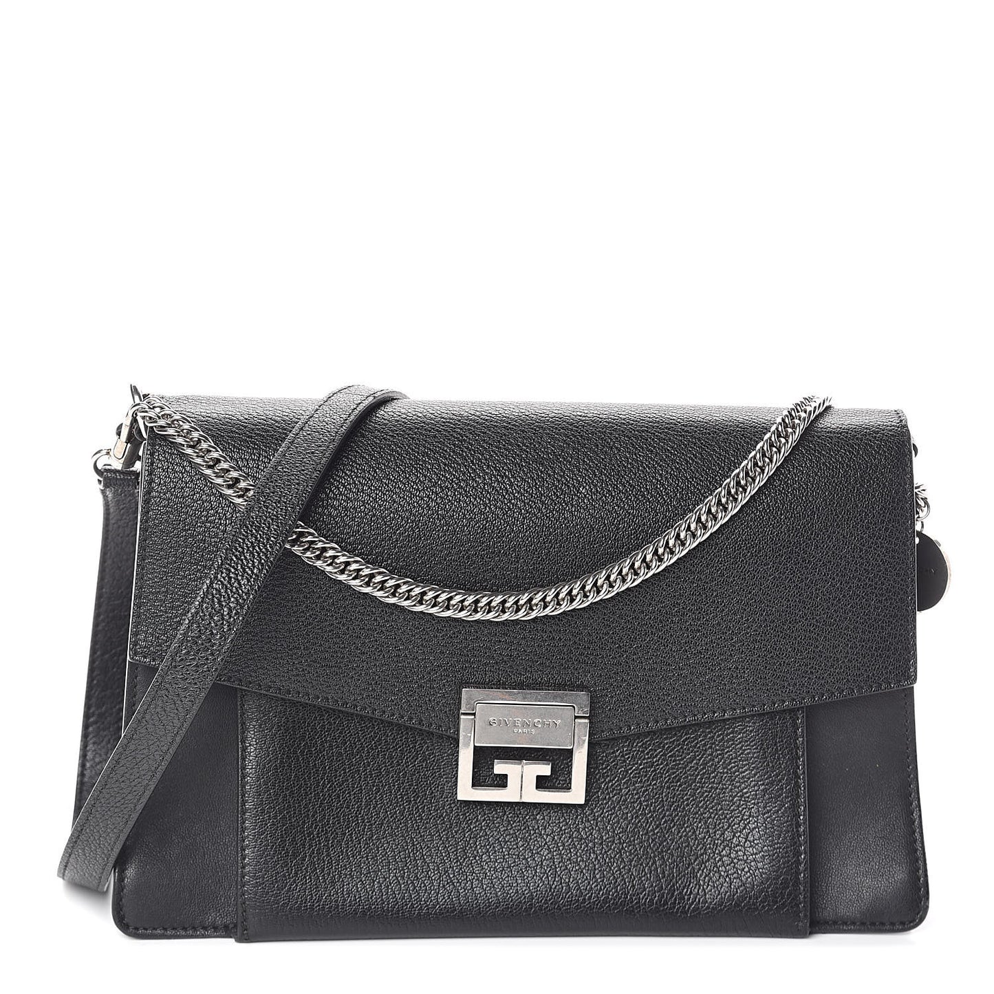 Sugar Goatskin Medium GV3 Shoulder Bag Black