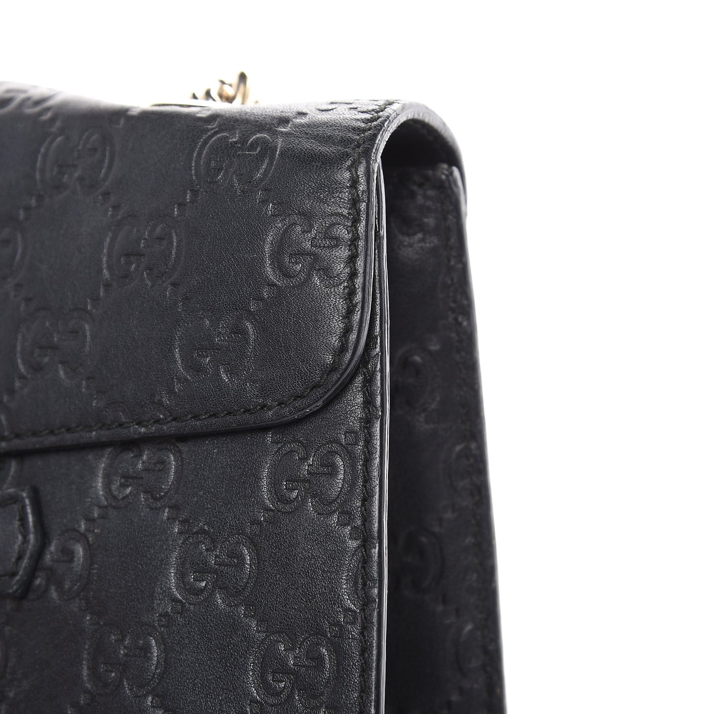 Guccissima Medium Emily Chain Shoulder Bag Black