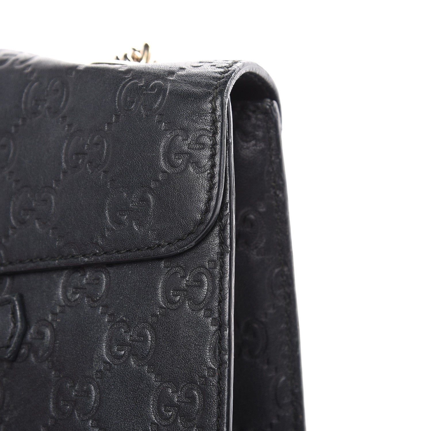 Gucci Guccissima Medium Emily Chain Shoulder Bag Black 15 of 27