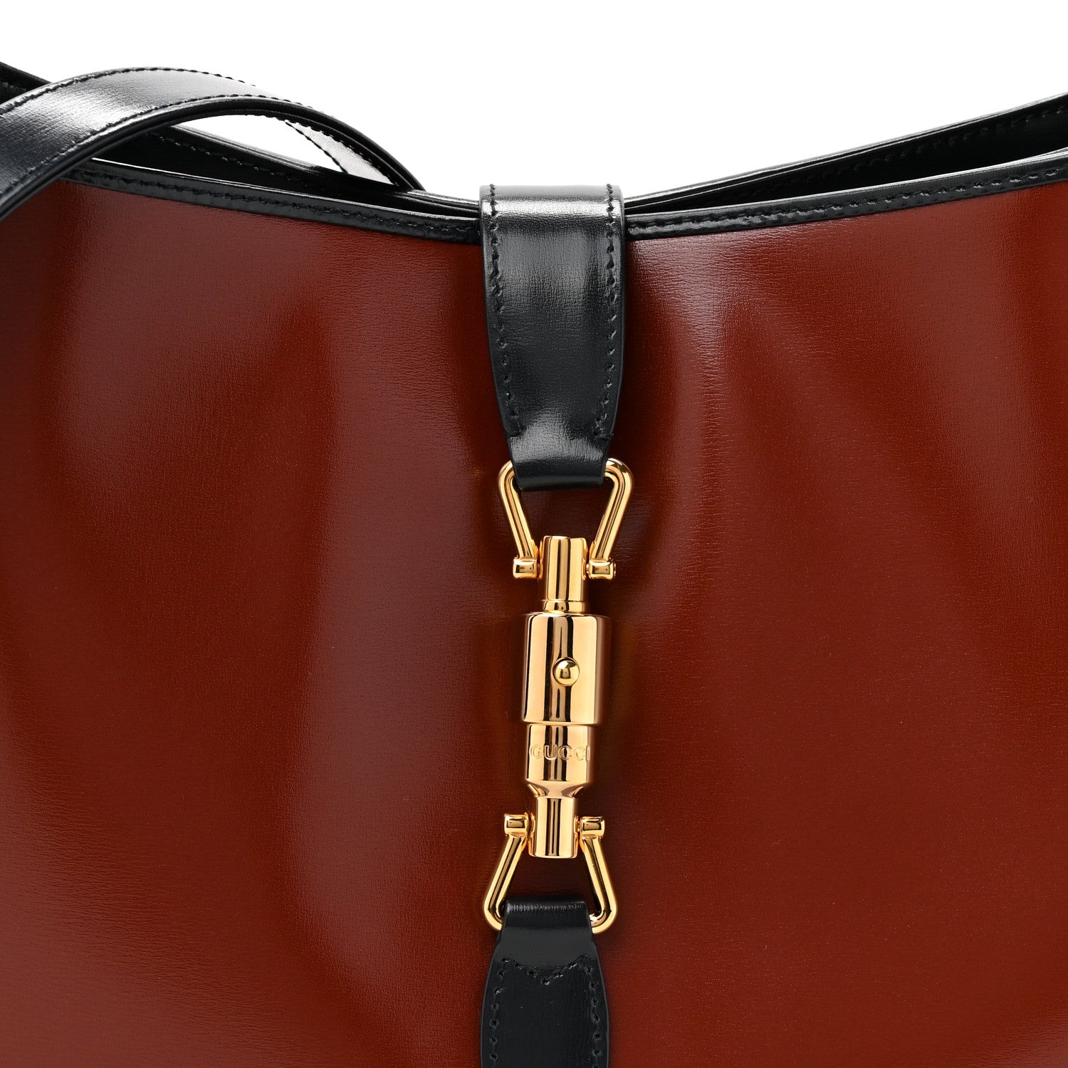 Gucci Boarded Dyana Lux Calfskin Bi-Color Medium Jackie 1961 Hobo Red Mineral Blue Red Mineral Blue 8 of 10