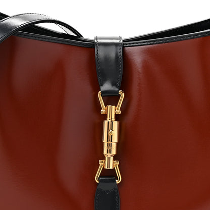 Gucci Boarded Dyana Lux Calfskin Bi-Color Medium Jackie 1961 Hobo Red Mineral Blue Red Mineral Blue 8 of 10