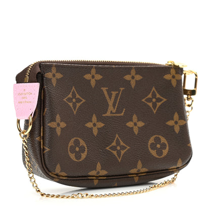 Louis Vuitton Monogram 2021 Christmas Animation Japanese Garden Mini Pochette Accessories Wisteria Pink 3 of 8