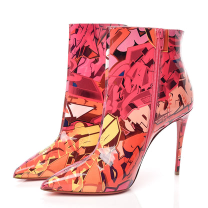 Christian Louboutin Patent Metrograf So Kate Booty 100 Ankle Boots 38 Multicolor 3 of 8