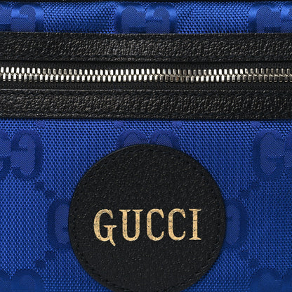 Gucci Econyl Nylon Monogram Off The Grid Belt Bag Guilted Blue Black 8 of 10