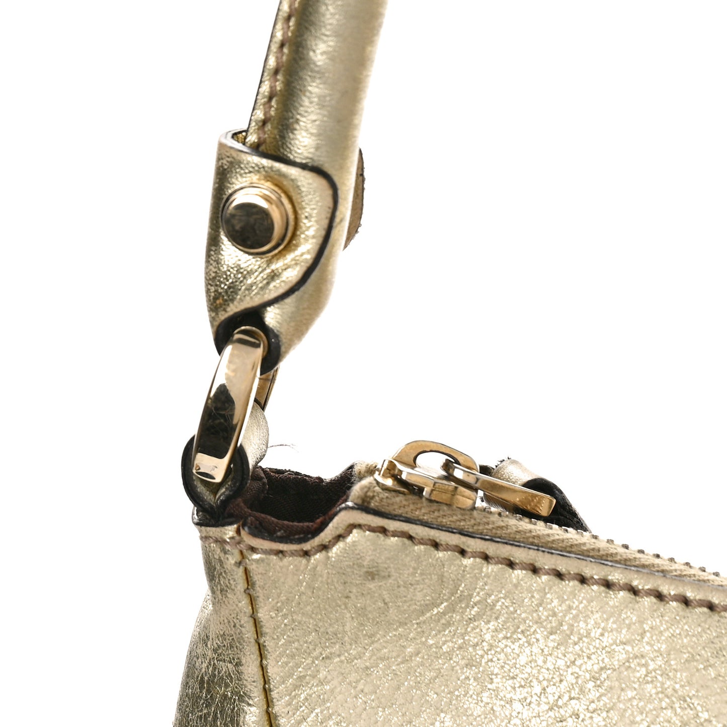 Monogram Large D Gold Hobo Gold
