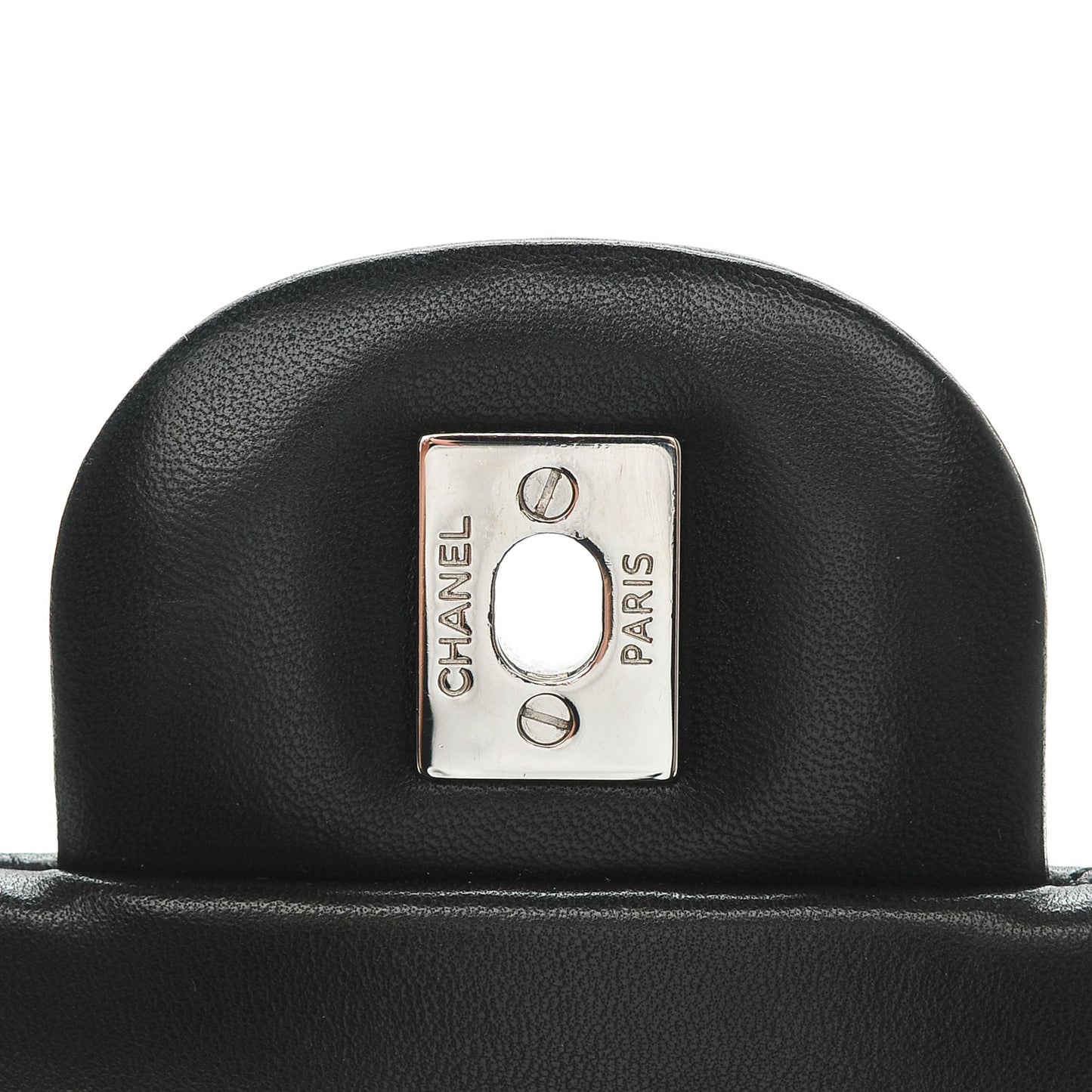 Lambskin Jumbo Double Flap Black