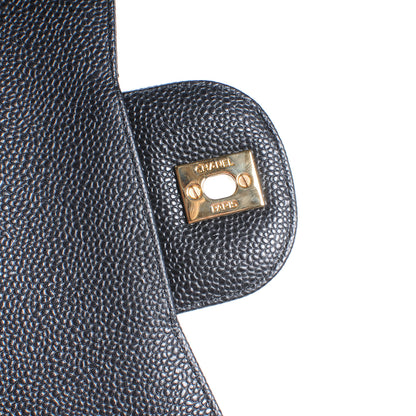 Chanel Caviar Quilted Jumbo Double Flap Black 5 of 9