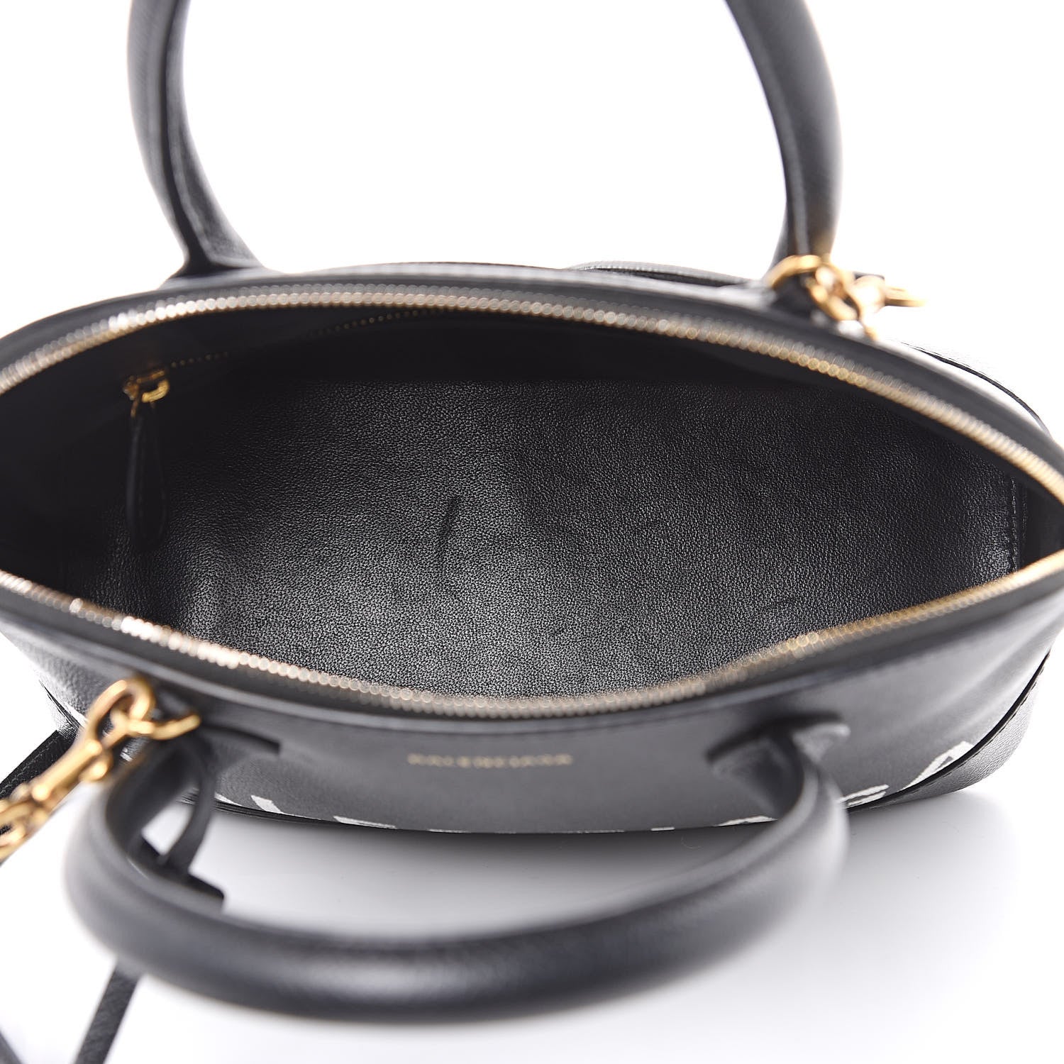 Balenciaga Signature Grained Calfskin Logo S Ville Top Handle Bag Black 5 of 13
