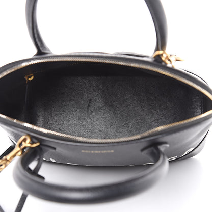 Balenciaga Signature Grained Calfskin Logo S Ville Top Handle Bag Black 5 of 13