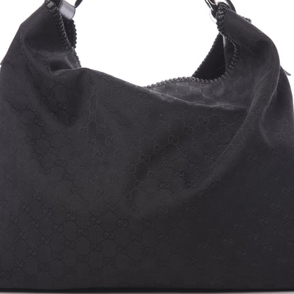 Gucci Monogram Large Horsebit Chain Hobo Black 6 of 12