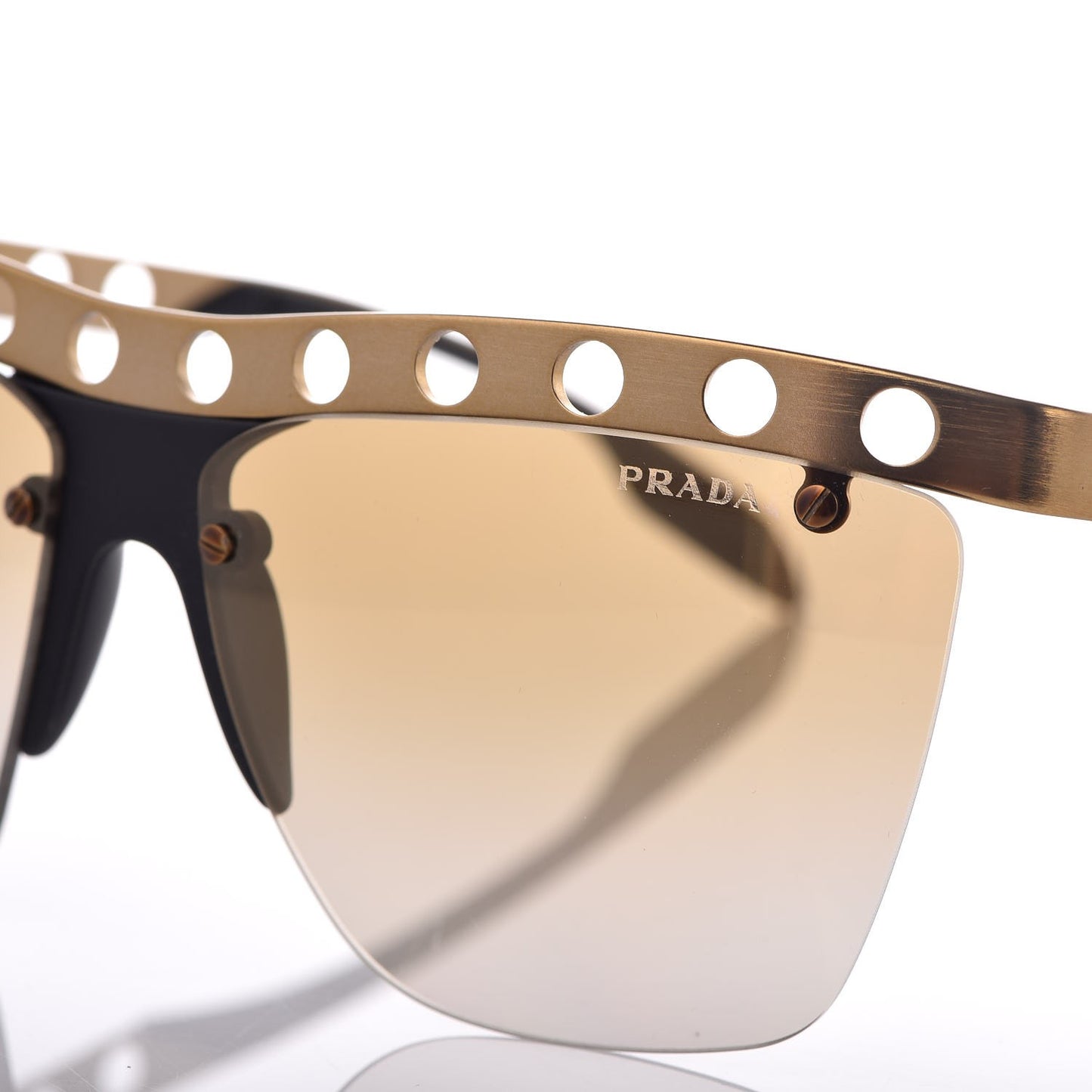 Metal Perforated Sunglasses SPR 53R Bronze