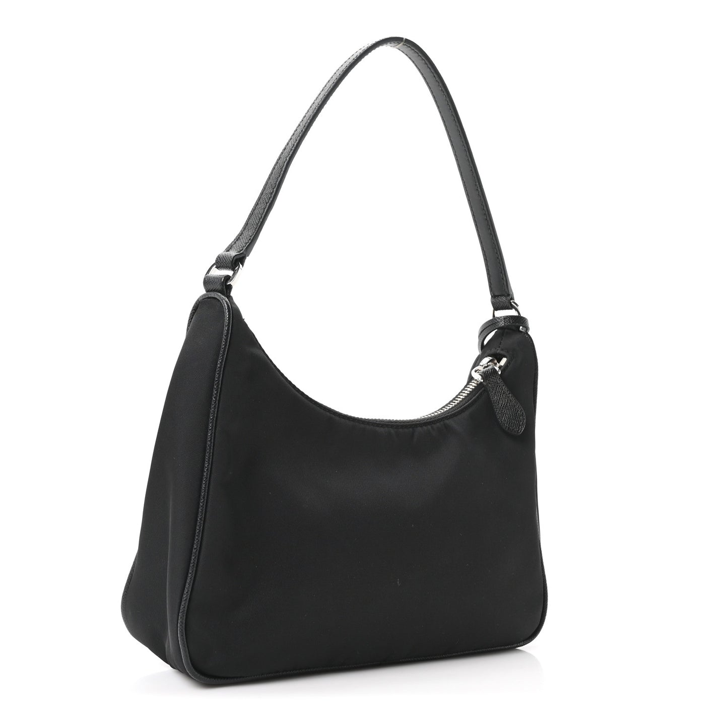 Re-Nylon Saffiano Mini Re-Edition 2005 Bag Black
