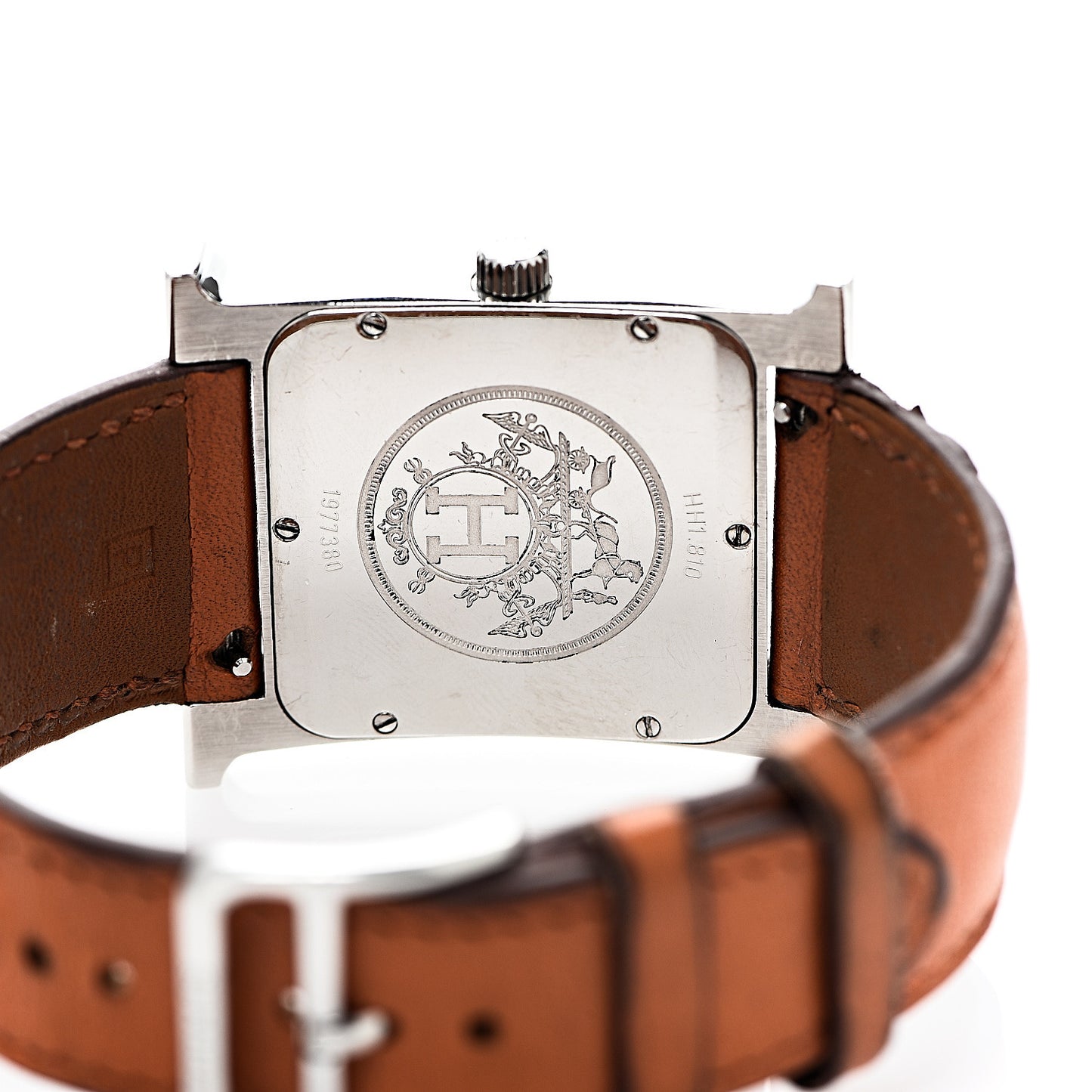 Stainless Steel Swift 30.5mm Heure H Hour Quartz Watch Orange