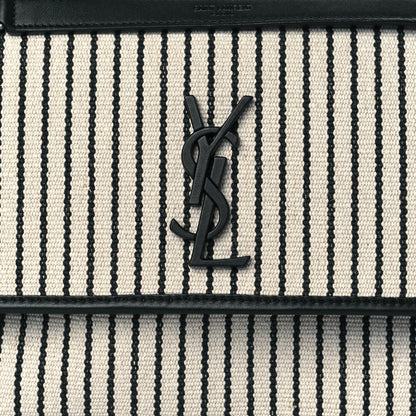 Saint Laurent Cotton Canvas Vintage Calfskin Monogram Medium Niki Chain Satchel 7 of 9