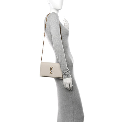 Saint Laurent Smooth Calfskin Tri-Metal Cassandre Wallet On Chain WOC 2 of 15