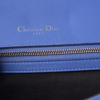 Christian Dior Lambskin Medium Diorama Flap Bag Blue 8 of 22