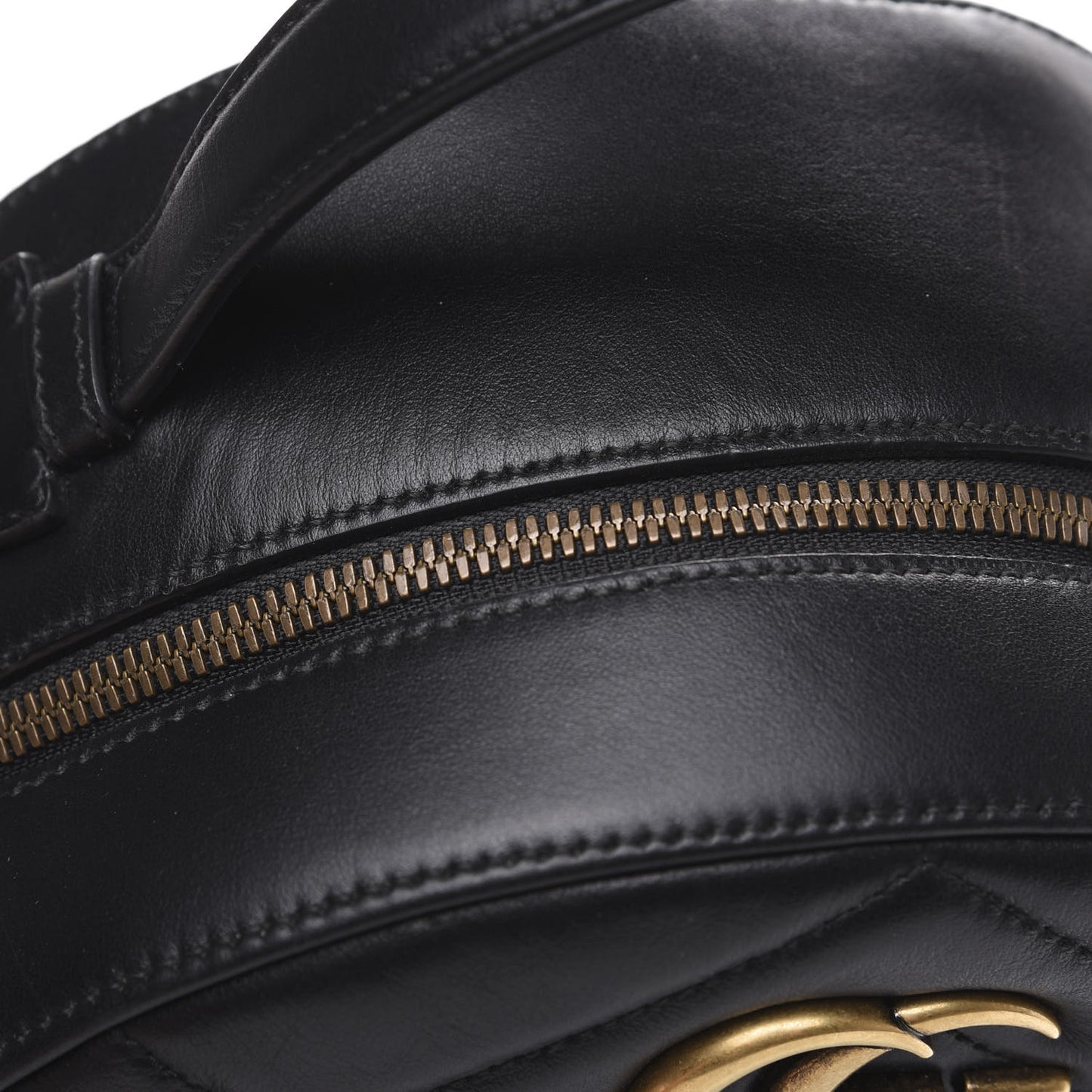 Calfskin Matelasse GG Marmont Dome Backpack Black