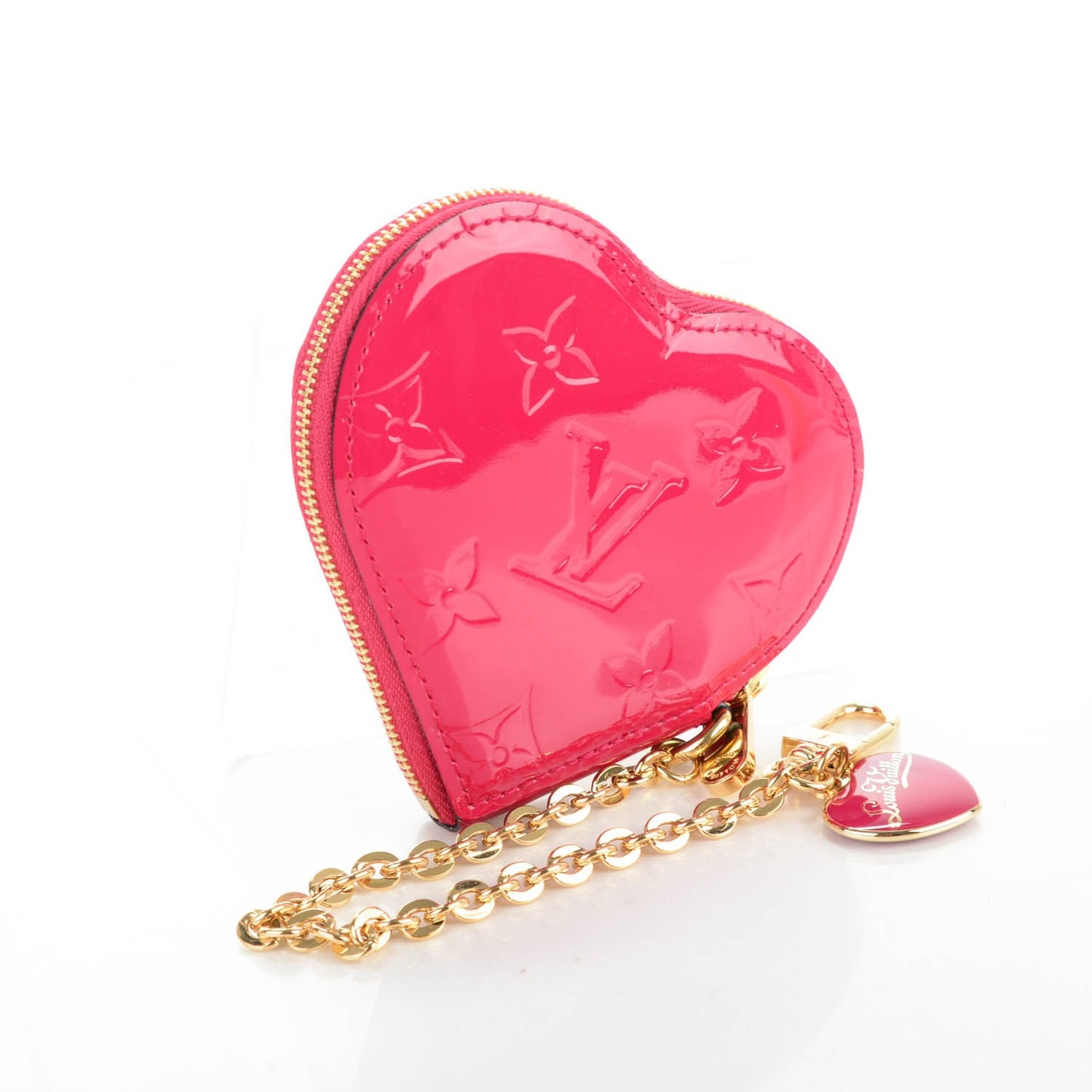 Vernis Heart Coin Purse Rose Indien