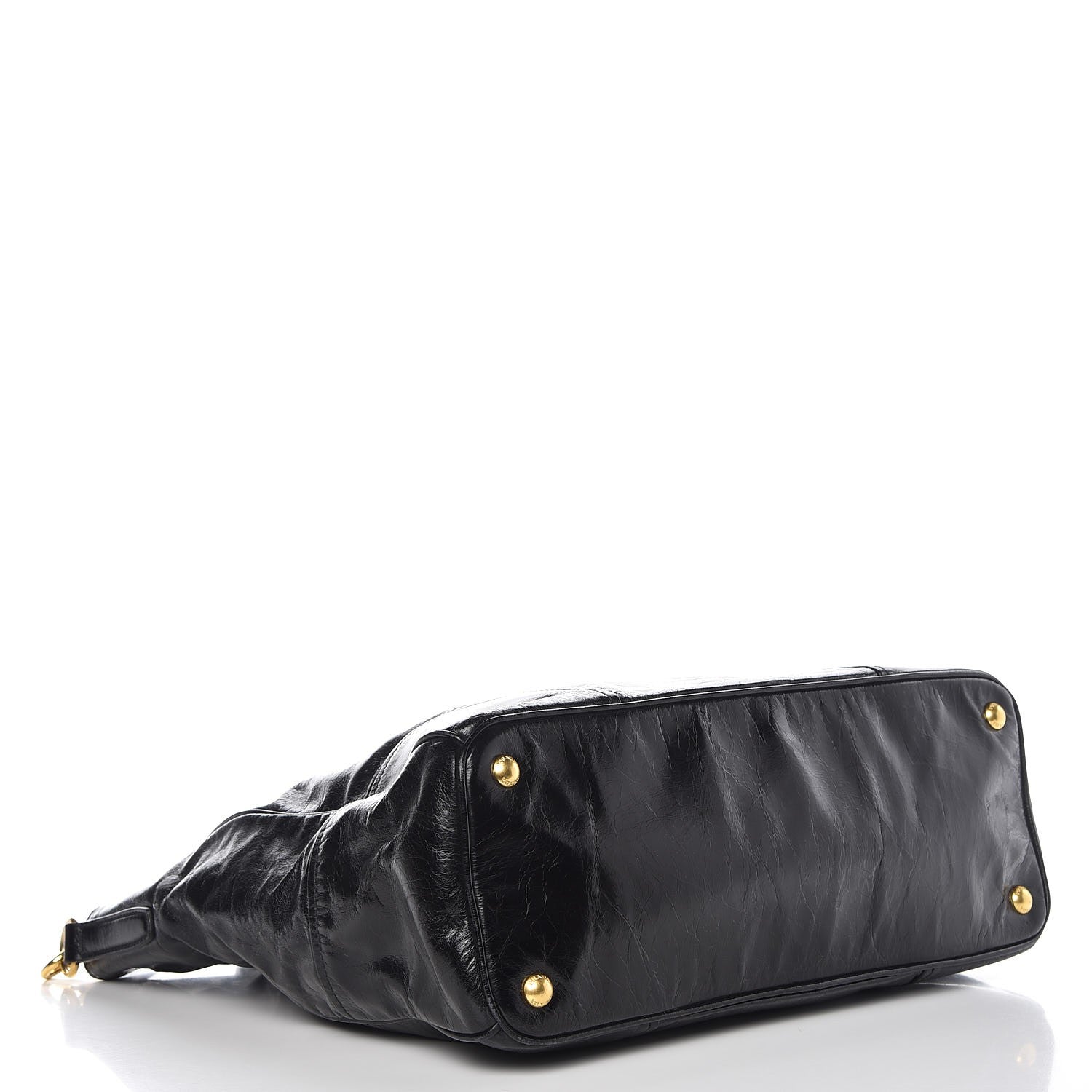 Prada Vitello Shine Tote Black 5 of 14