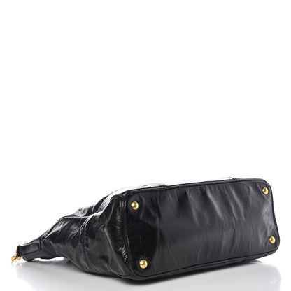 Prada Vitello Shine Tote Black 5 of 14
