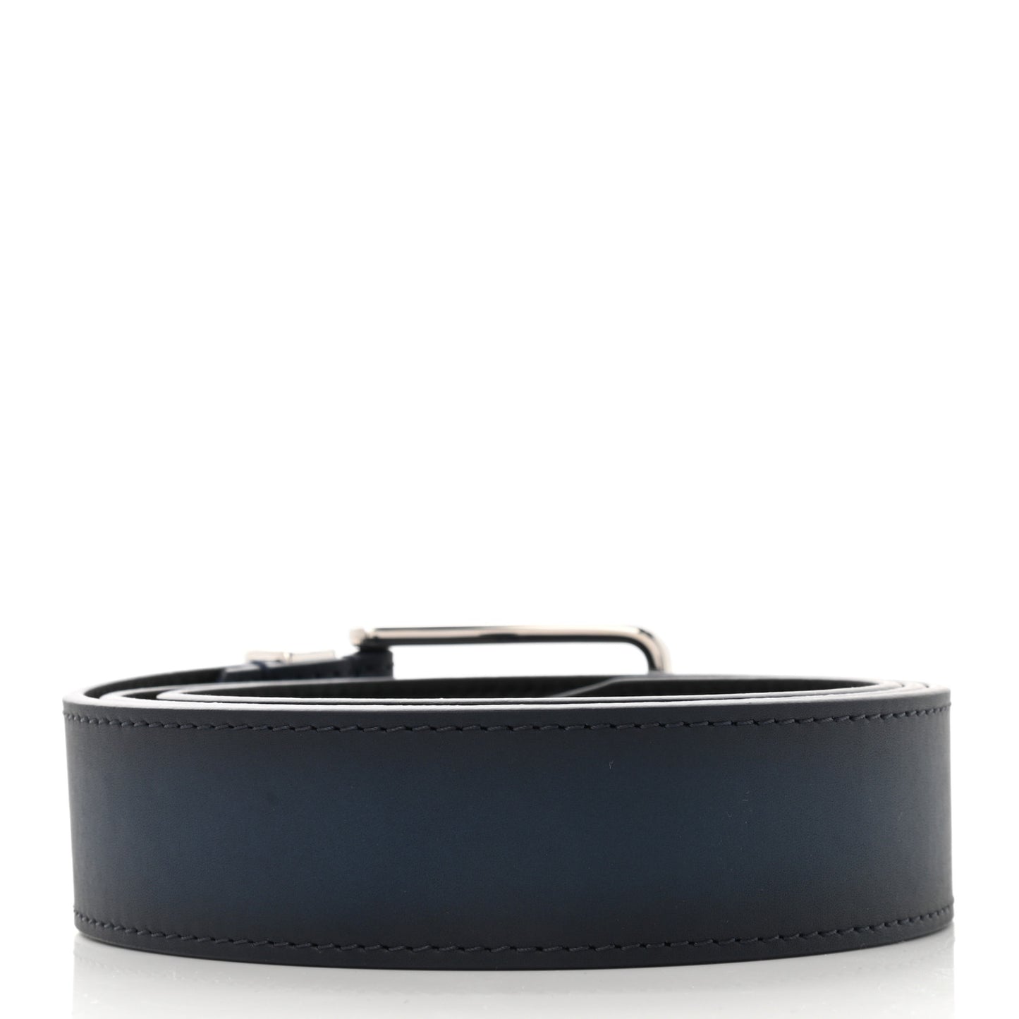 Calfskin 35mm Pont Neuf Belt 100 40 Blue Marine