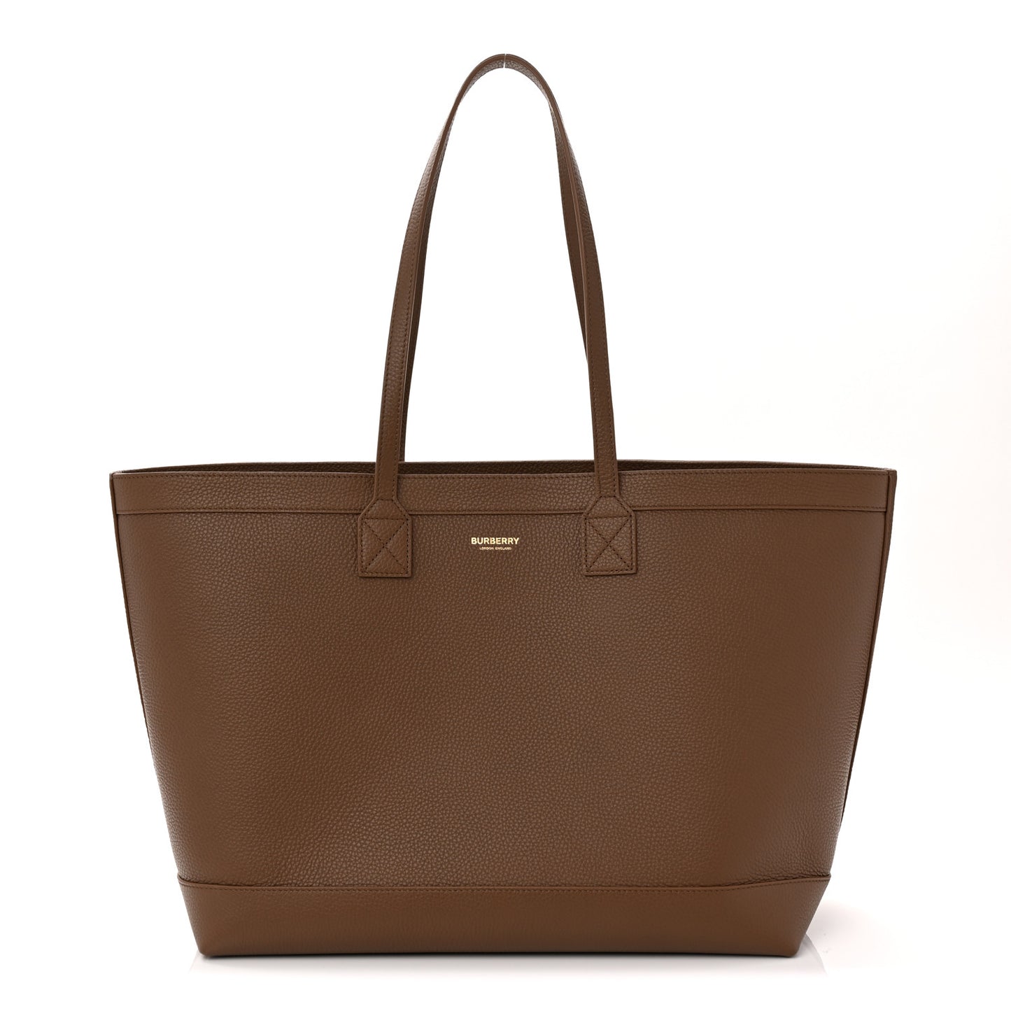 Grainy Calfskin Medium London Tote Bag Earth