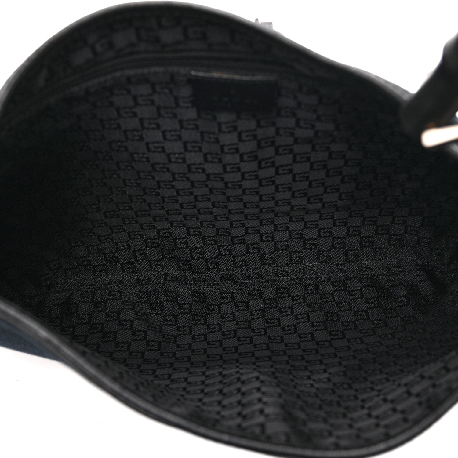 Gucci Canvas Small Jackie O Hobo Black 5 of 10