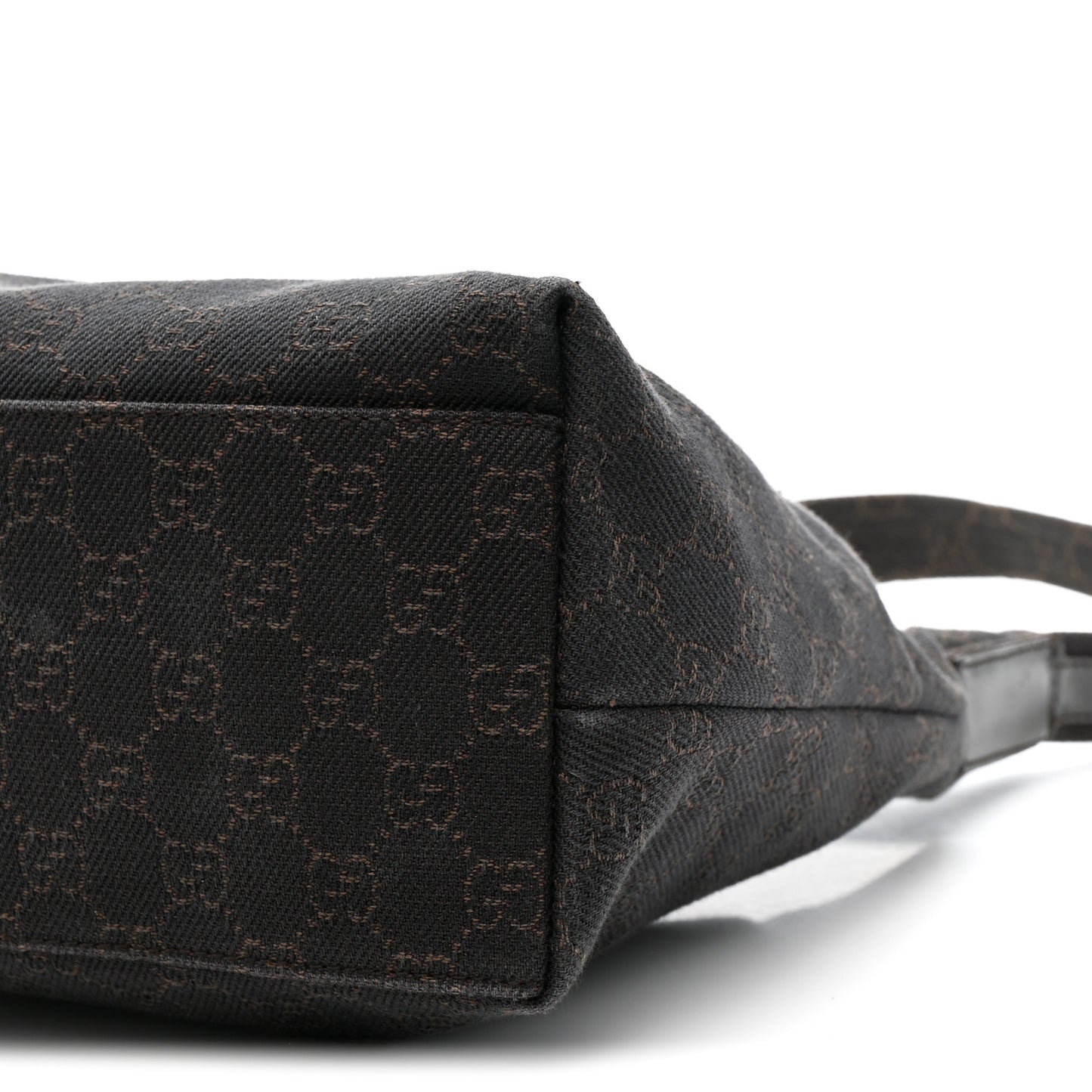 Denim Monogram Small Hobo Dark Brown