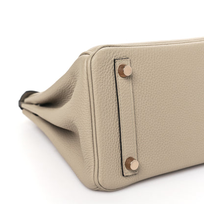 Hermes Togo Birkin 25 Gris Tourterelle 9 of 11