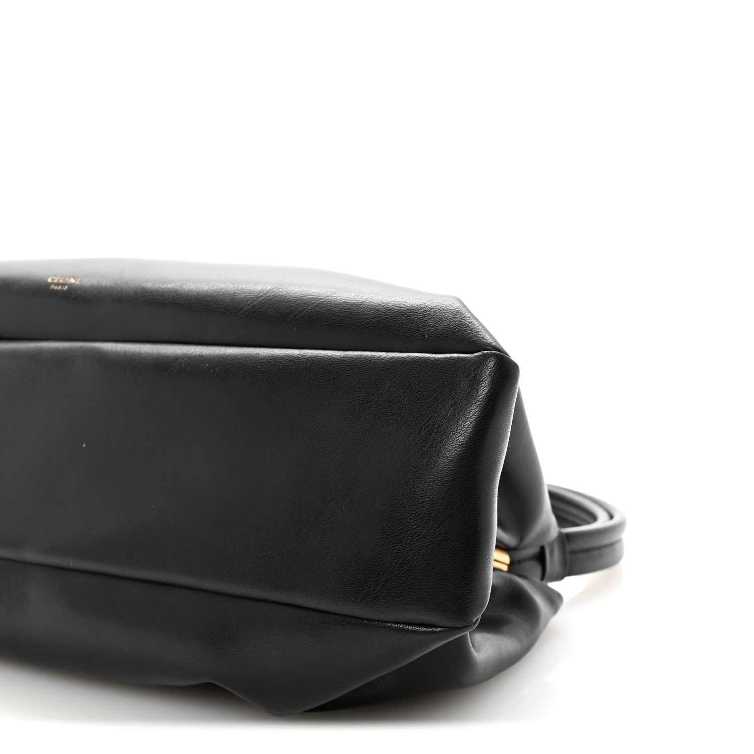 Celine Smooth Calfskin Eyelet Small Top Handle Bag Black 10 of 10