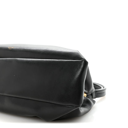 Celine Smooth Calfskin Eyelet Small Top Handle Bag Black 10 of 10
