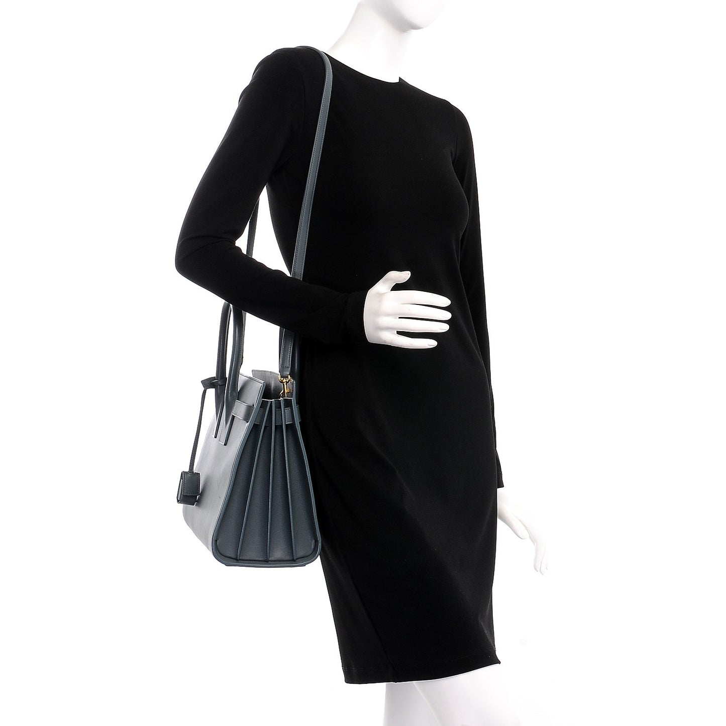 Calfskin Small Classic Sac De Jour Petrol
