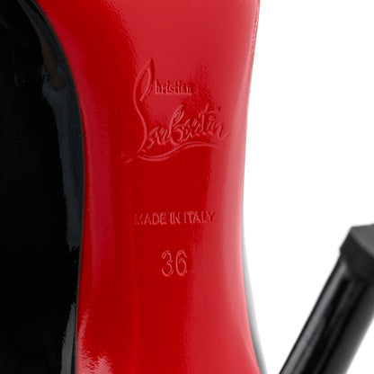 Christian Louboutin Patent Pigalle Follies 100 Pumps 36 Black 7 of 11